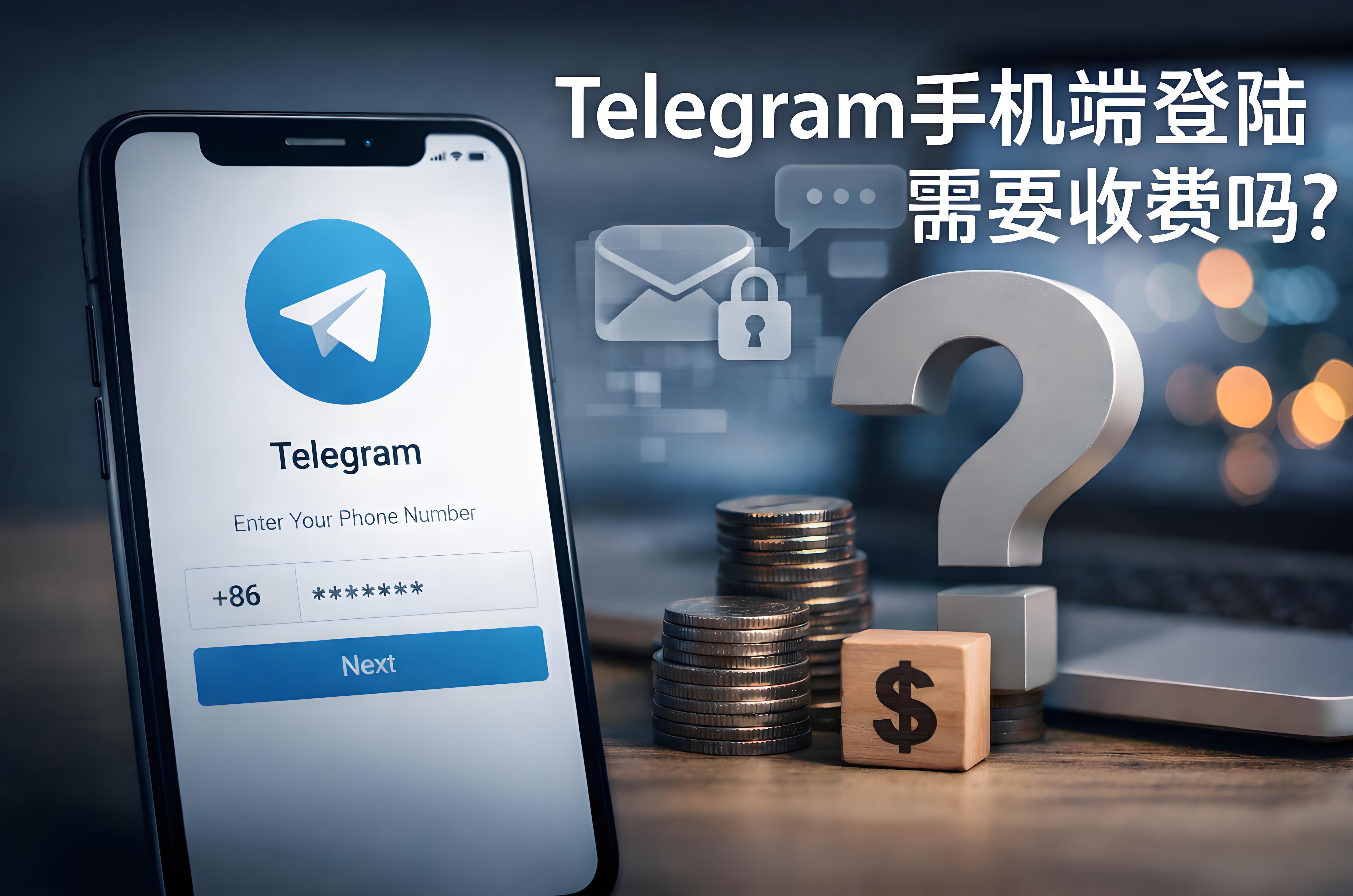 Telegram手机端登录要收钱吗？