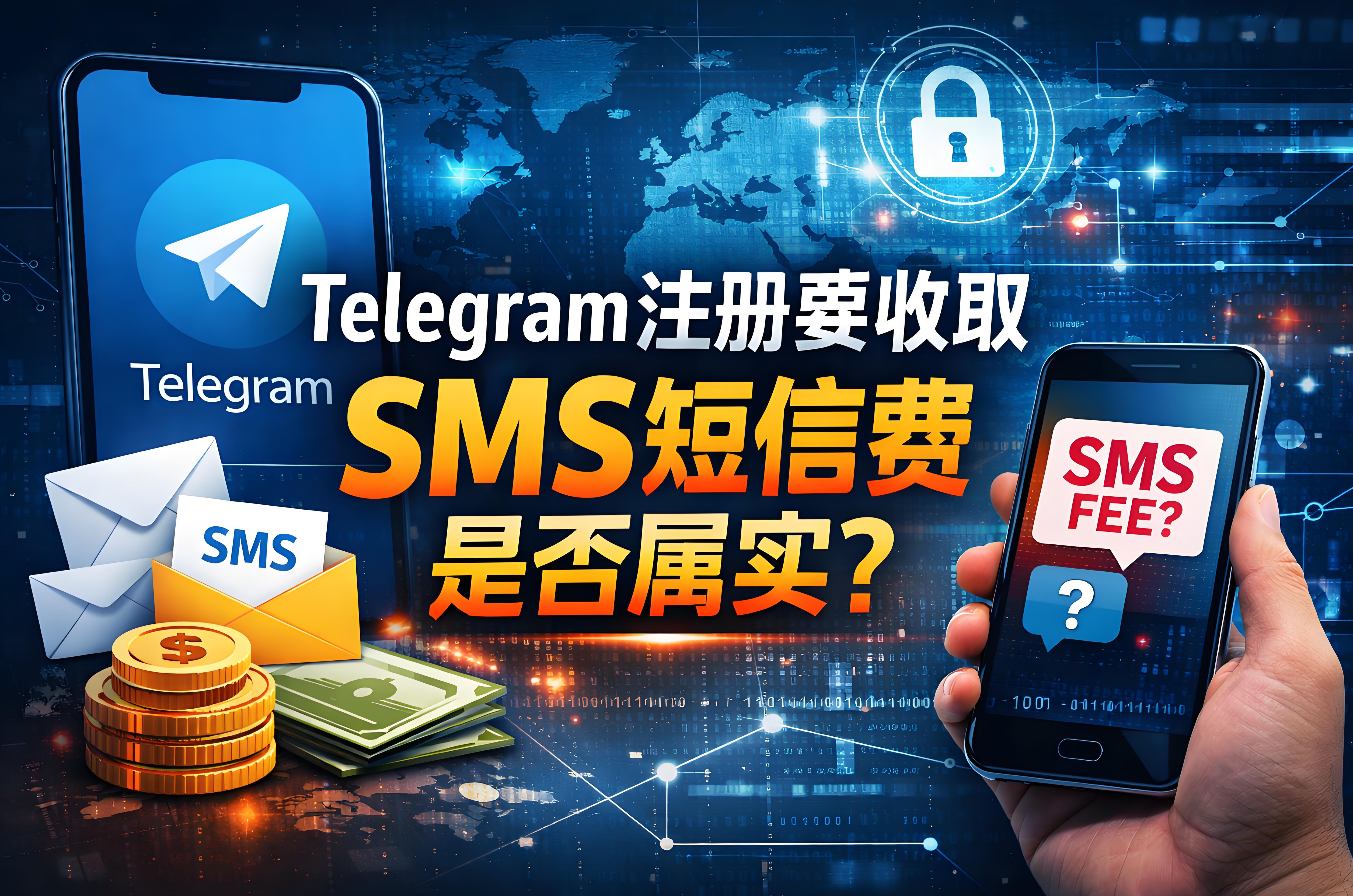 解密注册Telegram是否要收取SMS短信费？